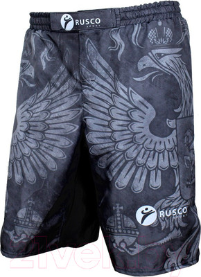 Шорты для единоборств RuscoSport Black Herb детские для ММА (M)