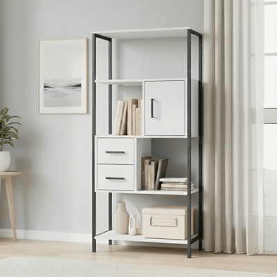 Стеллаж Mio Tesoro Cool Joy Loft (белый/черный)