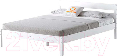 Полуторная кровать Домаклево Мечта 120x200 (береза/белый)