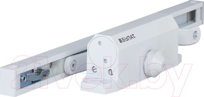 Доводчик с каналом скольжения БУЛАТ Arctic ДД 502/4 AH-W (белый)