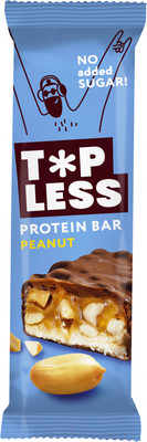 Набор протеиновых батончиков FitnesShock Top Less с дробленым арахисом (12x45г)