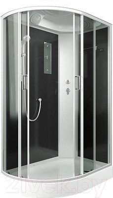 Душевая кабина IVA 120x80x215 / SC012CTR (черный/тонированное стекло)