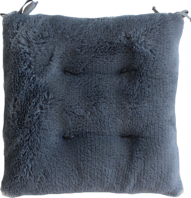 Подушка на стул Lanatex Plush 0350 / 22339 (44x44x10см, темно-серый)
