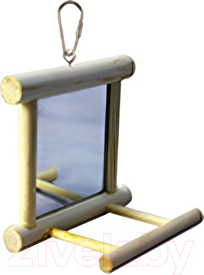 Игрушка для птиц SkyRus Деревянное зеркало / 56529/SR