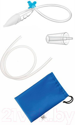Аспиратор детский Roxy-Kids С адаптером / RND-27-116BВ (голубой)