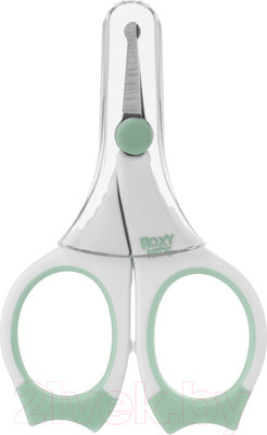 Ножницы для новорожденных Roxy-Kids RPS-002-M с прорезиненными ручками (мятный)