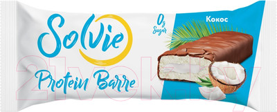 Набор протеиновых батончиков Solvie Protein Barre Кокос (24x50г)