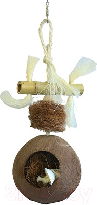 Игрушка для птиц SkyRus Кокосовый домик / 56622/SR