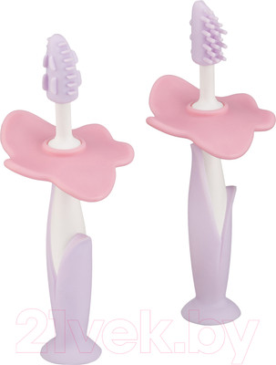 Набор зубных щеток для новорожденных ROXY-KIDS RTB-003 (сиреневый)