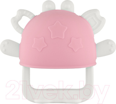 Прорезыватель для зубов Roxy-Kids Крабик / RST-002-P (розовый)