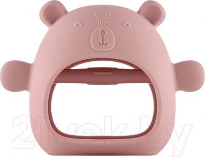 Прорезыватель для зубов Roxy-Kids Мишка / RST-003-P (розовый)