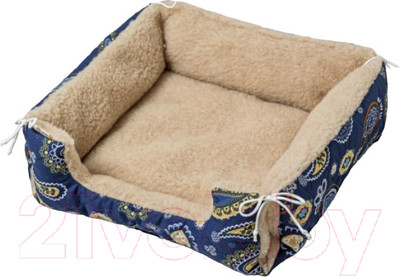 Лежанка для животных Lanatex 170 / 22216 (38x36x15, синий/бежевый)