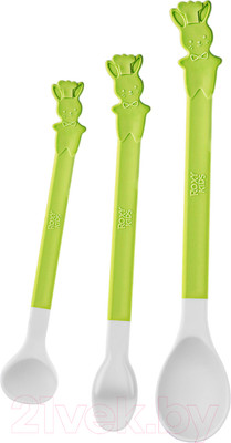 Набор столовых ложек для кормления Roxy-Kids Bunny Cook / RFD-020-PR (сочная груша)
