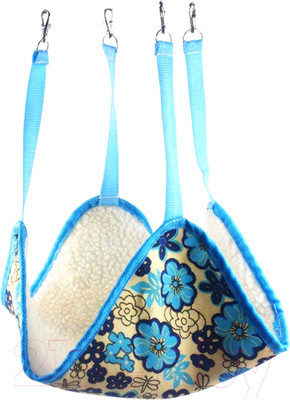 Лежак для грызунов SkyRus Гамак / 56632/SR (белый/голубой)