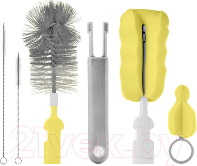 Набор ершиков для бутылочки Roxy-Kids Для бутылочек / RFD-007-Gr (серый)