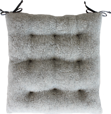 Подушка на стул Lanatex Wool 0349 / 22328 (44x44x9см, серый)