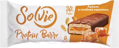 Набор протеиновых батончиков Solvie Protein Barre Арахис и соленая карамель (24x50г)