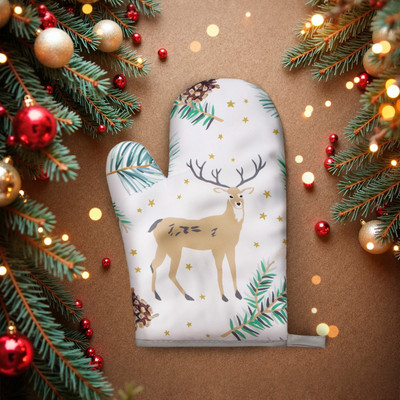 Рукавица-прихватка Доляна Олени / 9473773