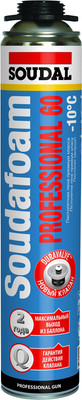 Пена монтажная Soudal Soudafoam 60 зимняя под пистолет (750мл)