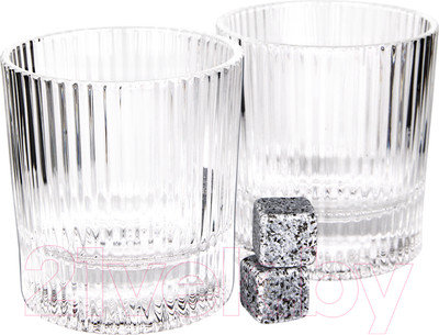 Набор для виски Makkua Whisky Set IceRib с охлаждающими камнями WSI03