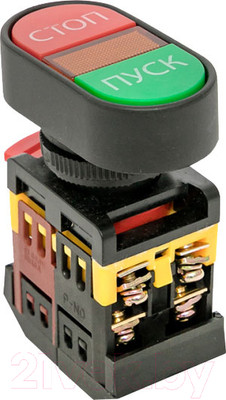 Кнопка для пульта EKF PROxima APBB-22N Пуск-Стоп овальная 220В NO+NC / pbn-apbb-o