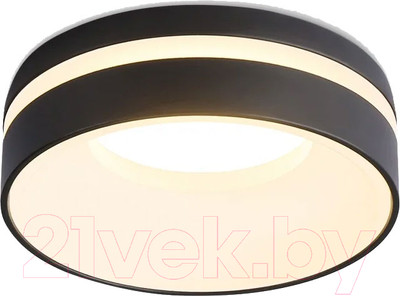 Точечный светильник Ambrella MR16 TN3306 BK/FR (черный/белый матовый)