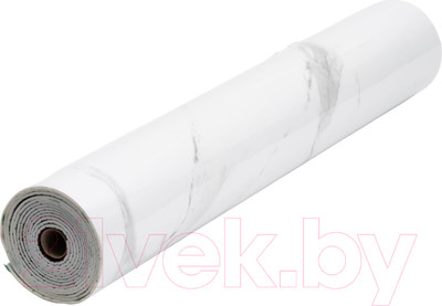 Панель ПВХ Самоклейкин Самоклеющаяся в рулоне Белый мрамор RL-W6300 (3000x600x2мм)