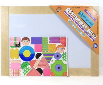 Доска для рисования Десятое королевство Двухсторонняя магнитно-маркерно-меловая / 02698