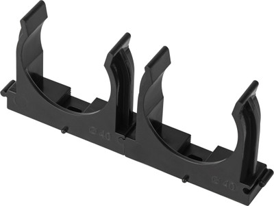 Крепеж-клипса для трубы ЭРА CLIP-40-B-MP 40мм / Б0062033 (25шт, черный)