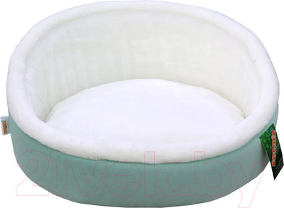 Лежанка для животных Кот и Пёс Сильвия №3 / Л6355ММх-ПС (зеленый)