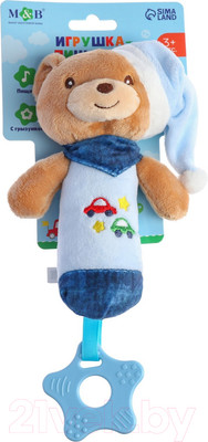 Погремушка Mum&Baby Пищалка Мишка / 9912203