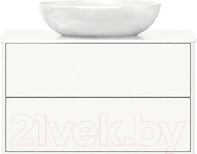 Тумба под умывальник Belux Джаз НП 90-02 (1, белый глянцевый)
