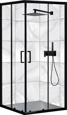 Душевой уголок Roxen Caspia 55060-90B (черный)