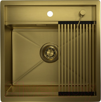 Мойка кухонная GRANULA GR-5051 (золото сатин)