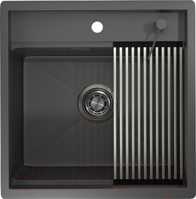 Мойка кухонная GRANULA KS-5051 (графит матовый)