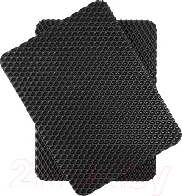 Набор ковриков для сушки посуды Alicosta Классик ЭВА 300x400 / 300x400_3/1_UNI (2шт, ромб, черный)