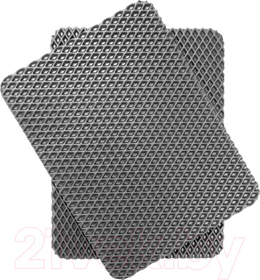 Набор ковриков для сушки посуды Alicosta Классик ЭВА 300x400 / 300x400_3/2_UNI (2шт, ромб, серый)