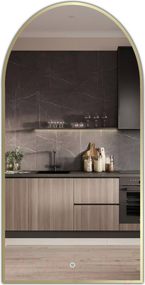 Зеркало Emze 50x100 / LED.UV.ARC.50.100.AUR