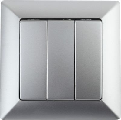 Выключатель INTRO Solo 4-106-03 / Б0053603 (алюминий)