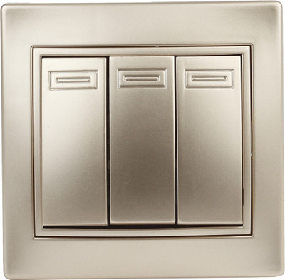 Выключатель INTRO Plano 1-106-04 / Б0053793 (шампань)