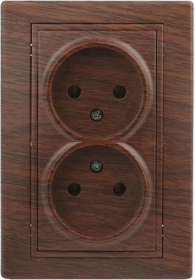 Розетка INTRO Plano 1-204-10 / Б0053913 (венге)