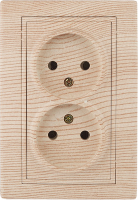 Розетка INTRO Plano 1-204-11 / Б0053914 (сосна)