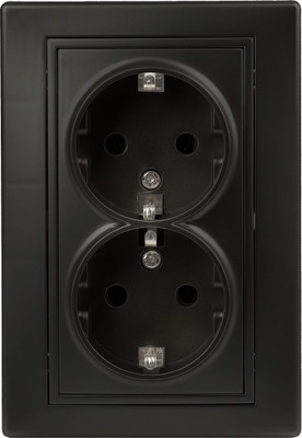 Розетка INTRO Plano 1-205-05 / Б0053919 (антрацит)