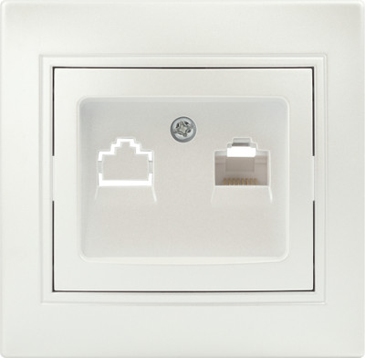 Розетка INTRO Plano 1-303-06 / Б0053987 (перламутр)