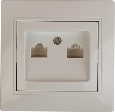 Розетка INTRO Plano 1-304-02 / Б0043242 (слоновая кость)