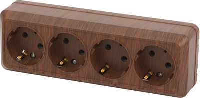 Розетка INTRO Quadro 2-208-10 / Б0053842 (венге)