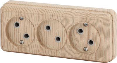 Розетка INTRO Quadro 2-205-11 / Б0053817 (сосна)