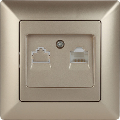 Розетка INTRO Solo 4-303-04 / Б0043385 (шампань)