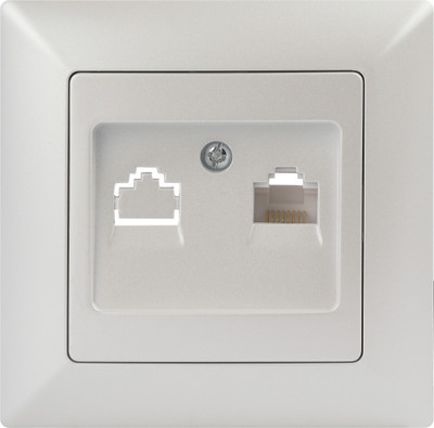 Розетка INTRO Solo 4-303-06 / Б0053993 (перламутр)