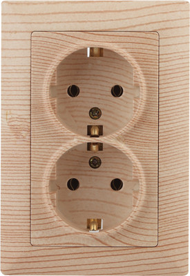 Розетка INTRO Solo 4-205-11 / Б0053680 (сосна)